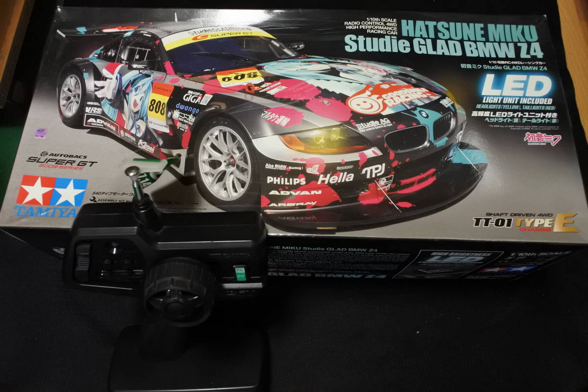 タミヤ TT01 Type-E 初音ミク Studie GLAD BMW Z4