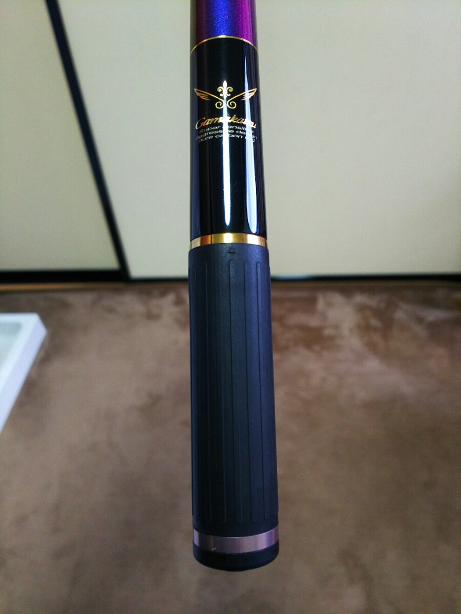がまかつ がま磯インテッサ GーⅣ 125-50 美品 リールシートラバー亀裂なし。新品予備穂先スーパートップ新品トップガイド付き。