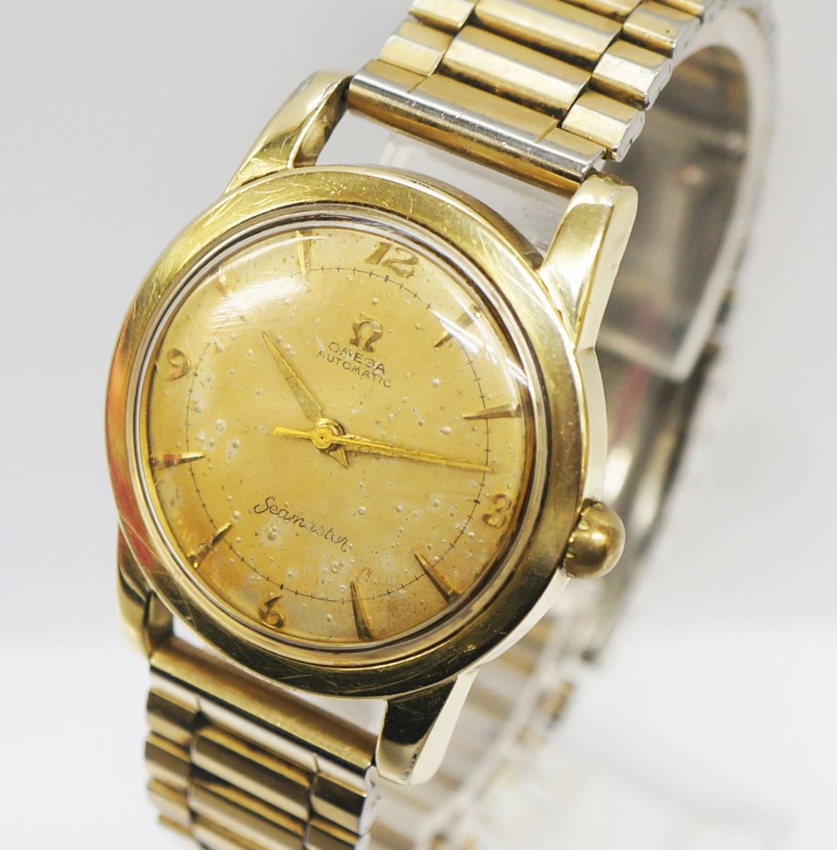 □ OMEGA オメガ Seamaster シーマスター Ref.2577-24 メンズ腕時計 自動巻き スイス製 3針 動作品 中古品 現状品 ③