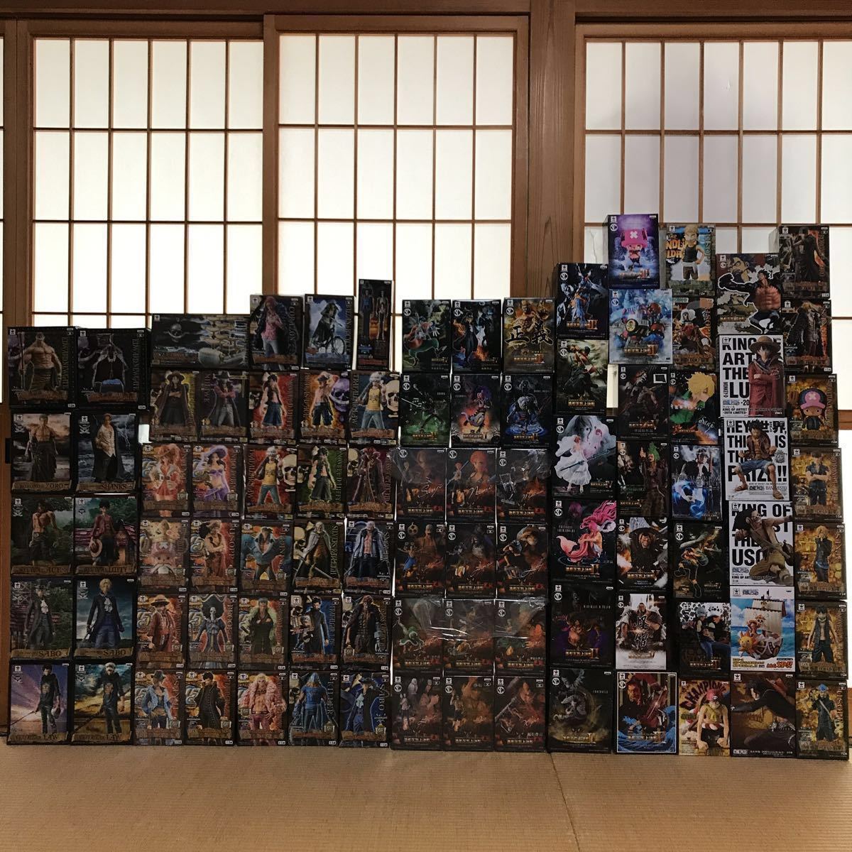 送料無料 ワンピース 造形王頂上決戦 MASTER STARS PIECE DXF THE GRANDLINE MEN 15TH EDITION KING OF ARTIST他 フィギュア 90個 グラメン