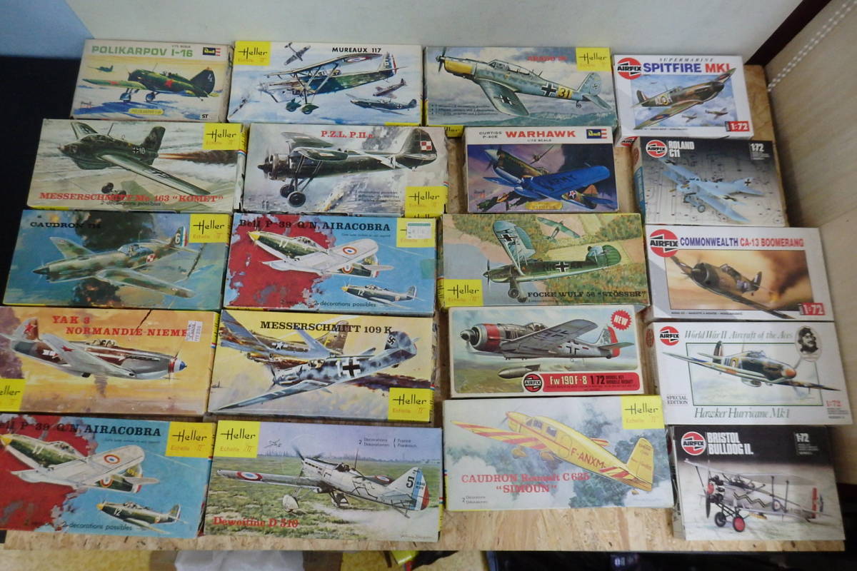 Heller/AIRFIX/Revell/ハセガワ等 1/72等 飛行機 戦闘機 プラモデル まとめて ジャンク/現状渡し/