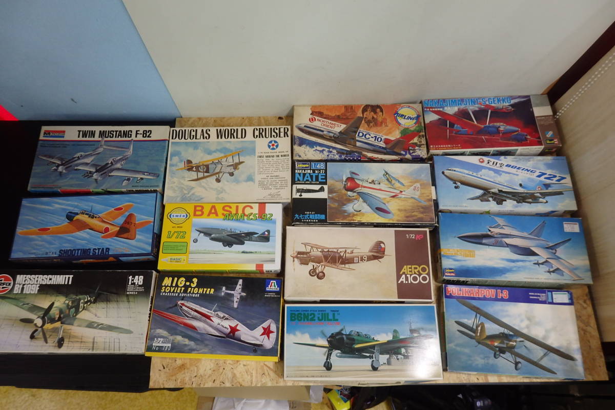 Heller/AIRFIX/Revell/ハセガワ等 1/72等 飛行機 戦闘機 プラモデル まとめて ジャンク/現状渡し/