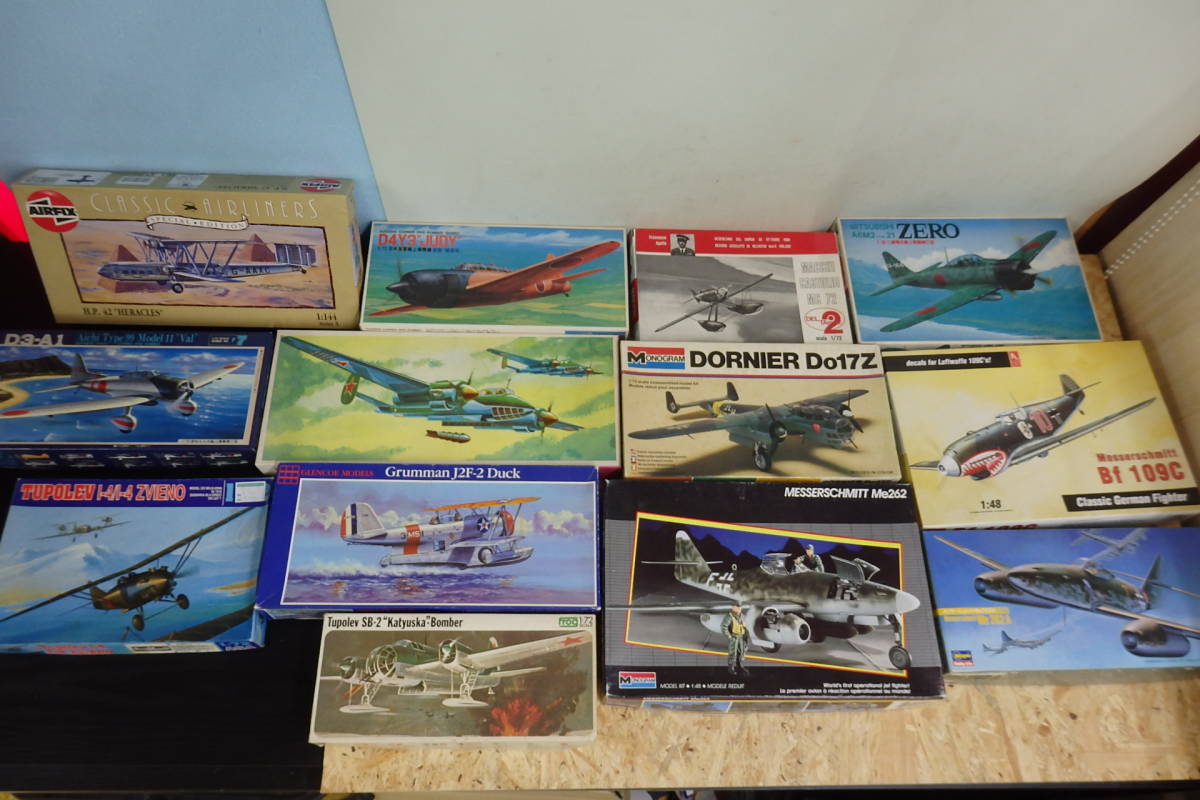 Heller/AIRFIX/Revell/ハセガワ等 1/72等 飛行機 戦闘機 プラモデル まとめて ジャンク/現状渡し/