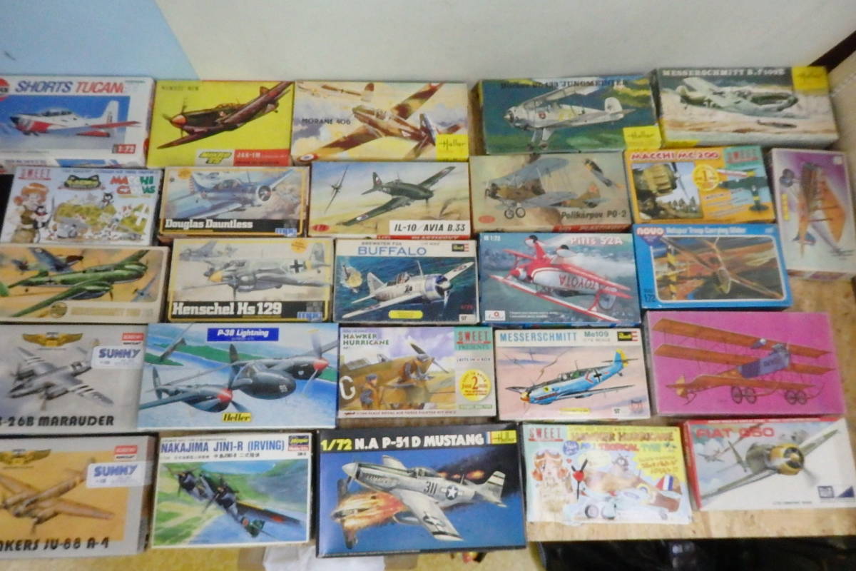 Heller/AIRFIX/Revell/ハセガワ等 1/72等 飛行機 戦闘機 プラモデル まとめて ジャンク/現状渡し/