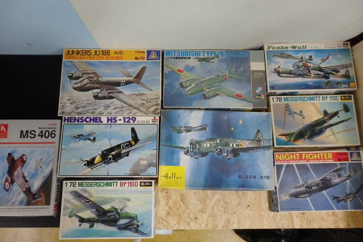 Heller/AIRFIX/Revell/ハセガワ等 1/72等 飛行機 戦闘機 プラモデル まとめて ジャンク/現状渡し/