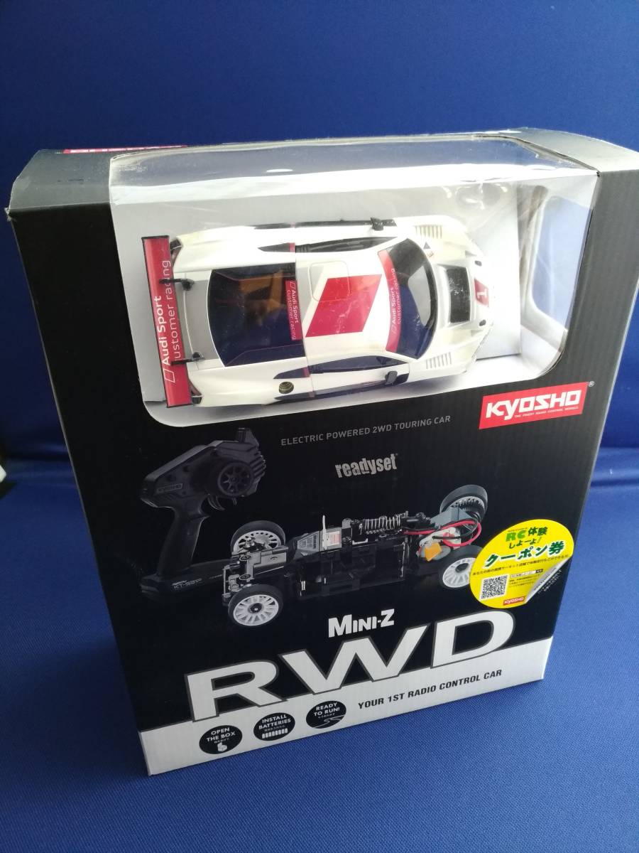 京商 ミニッツRWDシリーズ レディセット Audi R8 ジャイロ付きチューン 中古良品