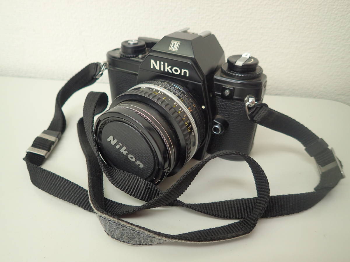 1-【ジャンク】ニコン Nikon EM 6691229 レンズ NIKKOR 50mm 1:1.8 ★