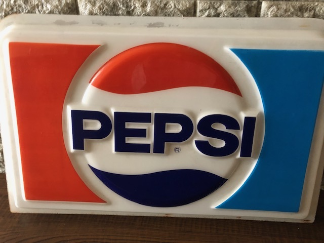 看板 ノベルティ 店舗用 ディスプレイ ペプシコーラ PEPSI アクリル看板 レトロ 昭和 コレクション