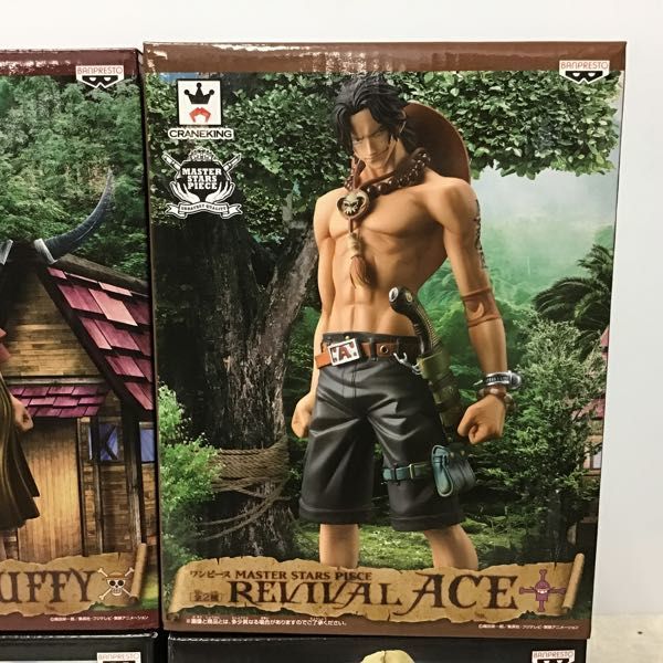 未開封 バンプレスト マスタースターズピース ONE PIECE モンキー・D・ルフィ、ポートガス・D・エース、シャンクス、サボ
