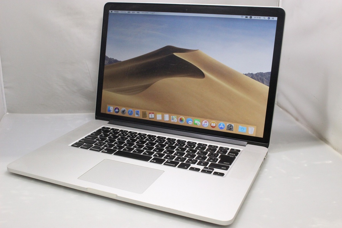1円~【キズあり】Apple / MacBook Pro(Retina, 15-inch, Mid 2015)A1398 / Corei7 / 16G / SSD256G /充放電回数:626 / 動作確認済み