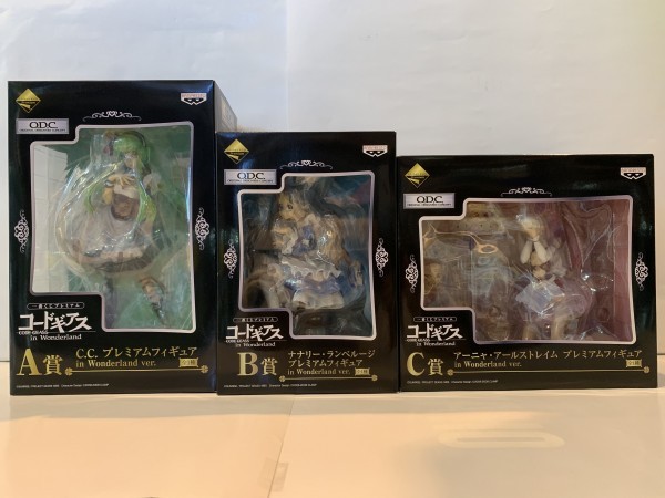 【未開封】一番くじ コードギアス A賞 B賞 C賞 3体セット 箱いたみあり
