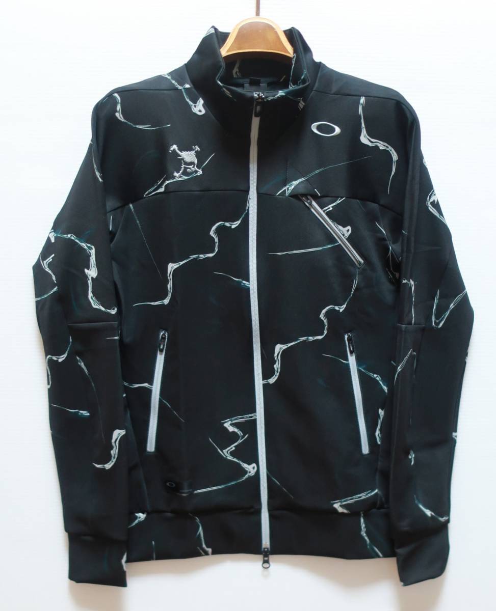 M / OAKLEY GOLF(オークリー ゴルフ) Skull Whirlwind Fleece Jacket スカル フリース ジャケット / 461704JP-00G