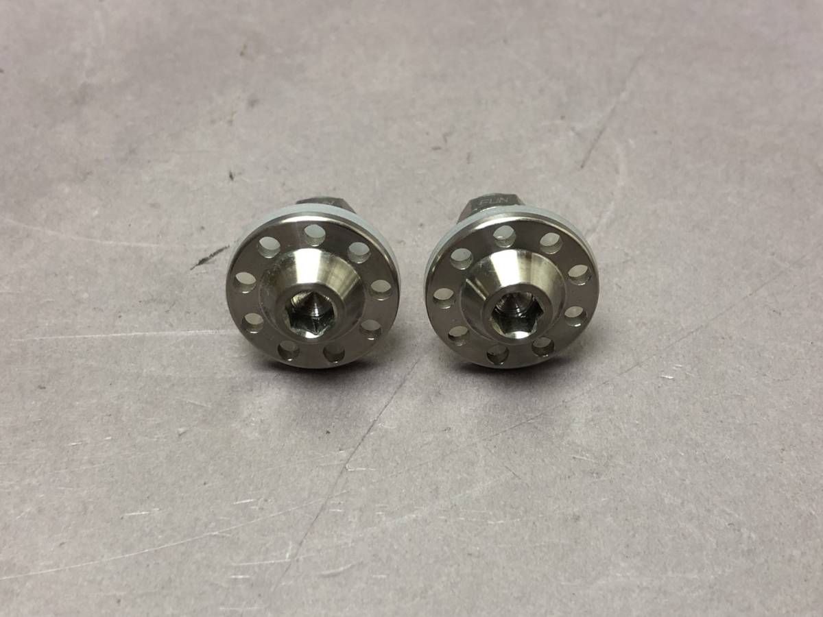 H14 売切り! 極上 汎用 モトコルセ チタン ライセンスプレート ボルトセット ナンバープレート ボルト M6×15mm