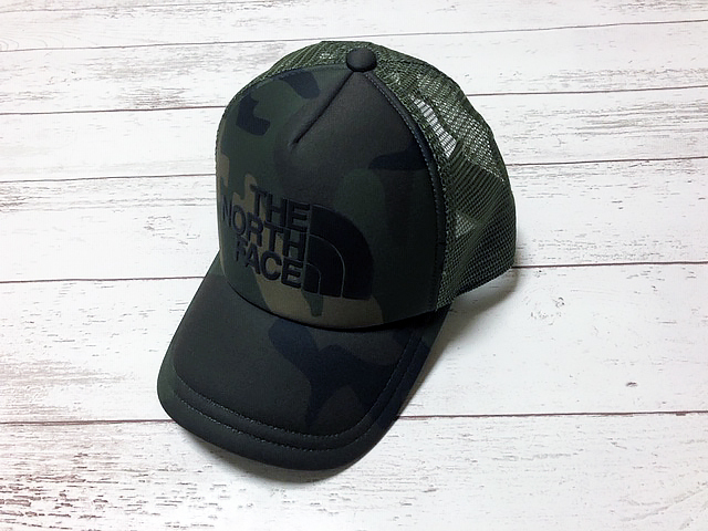 ■ノースフェイス THE NORTH FACE ロゴメッシュキャップ 帽子 フリーサイズ ウッドランドカモ 新品 送料340円