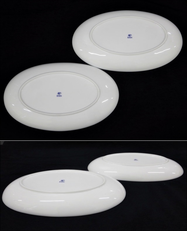 16 52-210445-02 香蘭社 KORANSHA コーヒーカップ ソーサー ペア 楕円型 皿 食器 洋食器 福52