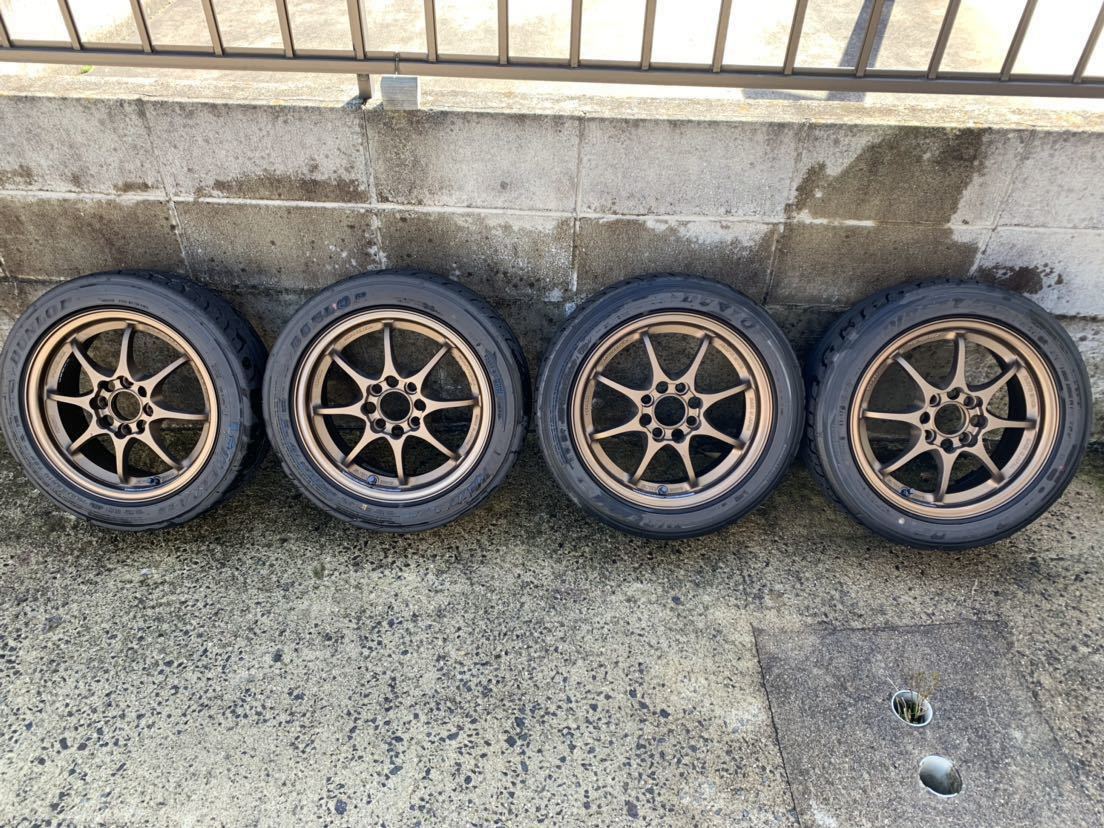 RAYS CE28N DIREZZA ZⅢ スタースペック 14インチ 5.5j 36 RAYS ナット付き CE28 レイズ ダンロップ 美品 エッセ ミラ 軽 コンパクトカー